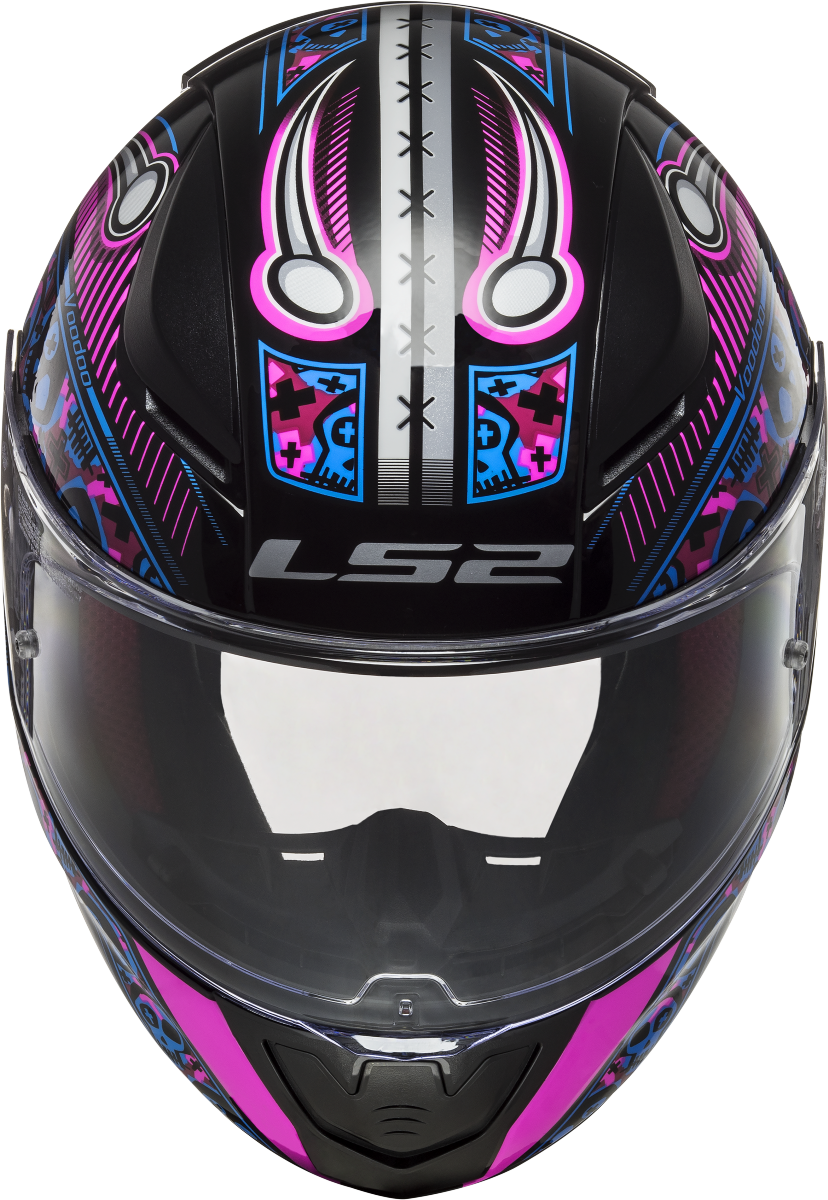 Kinderhelm LS2 Rapid Mini Voodoo Schwarz Pink