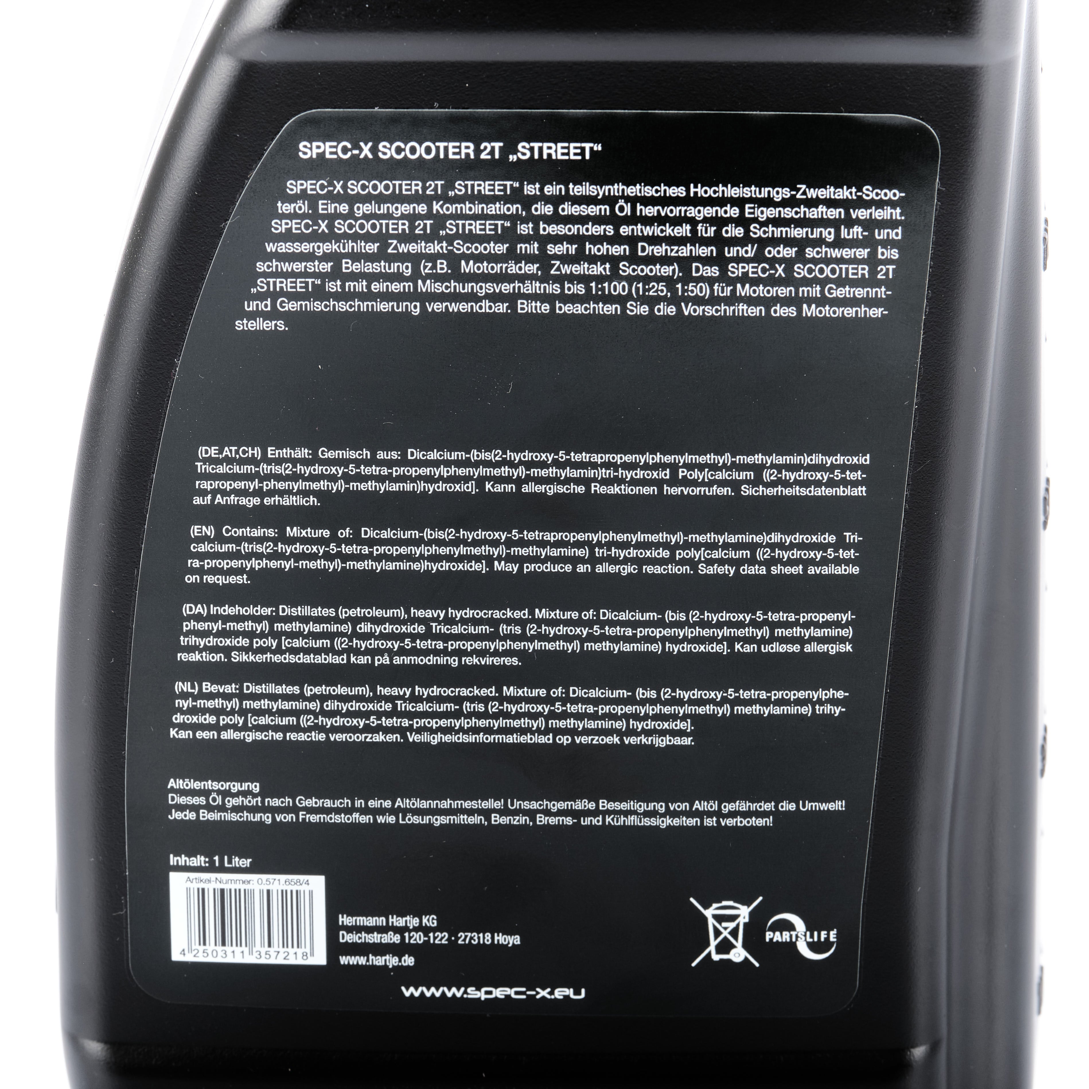 Motoröl Spec-X 2-Takt Teilsynthetisch