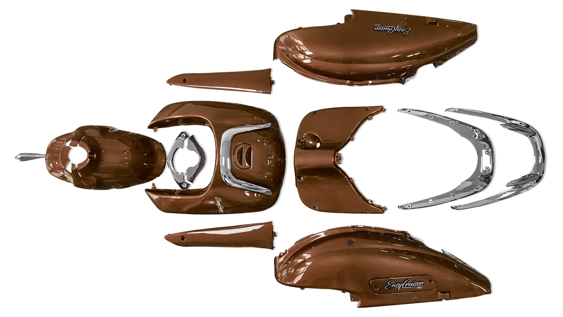 EasyCruiser E4 Verkleidungskit Braun/Metallic