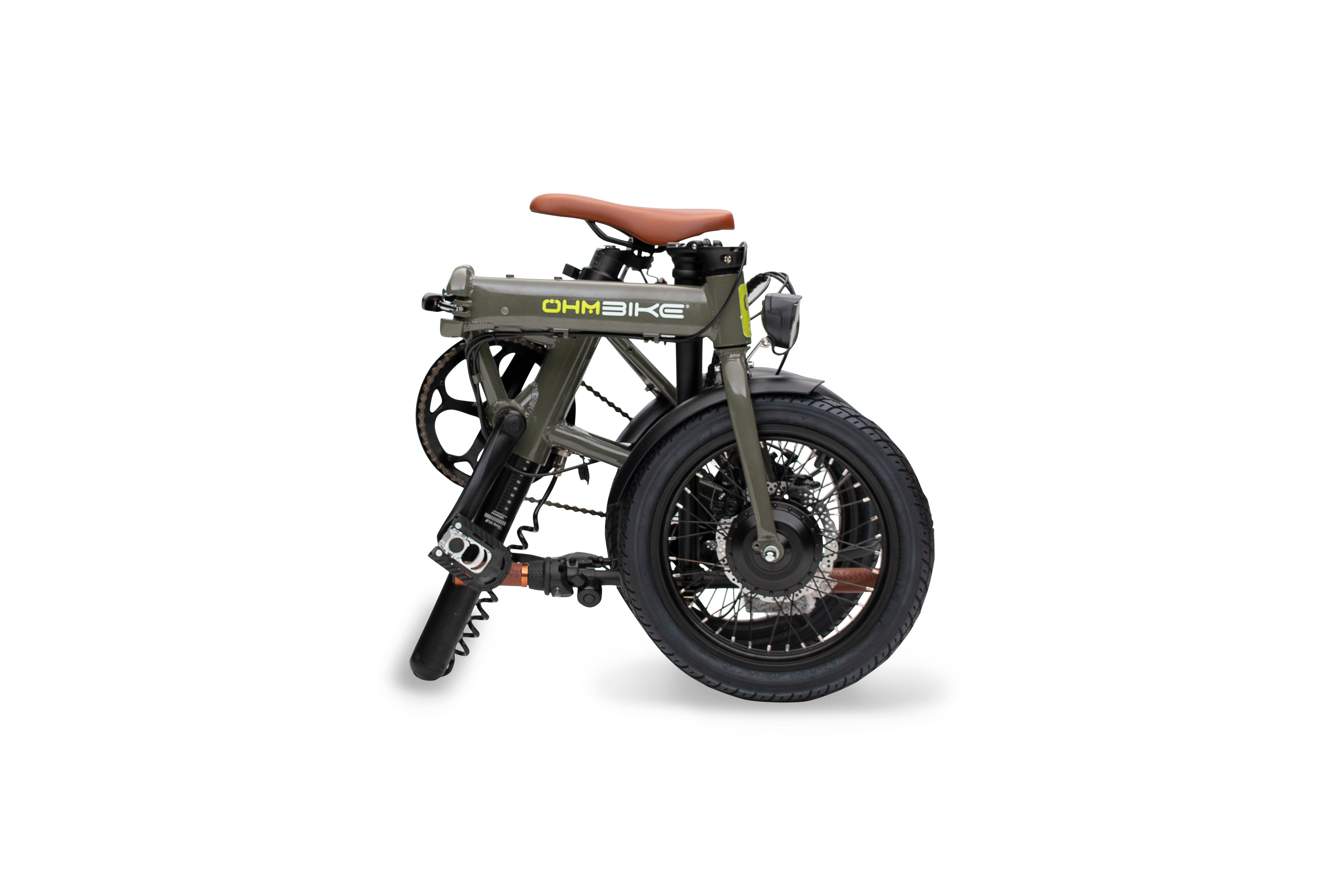 E-Faltbike OhmBike Faltrider 16 Zoll 250W Grün