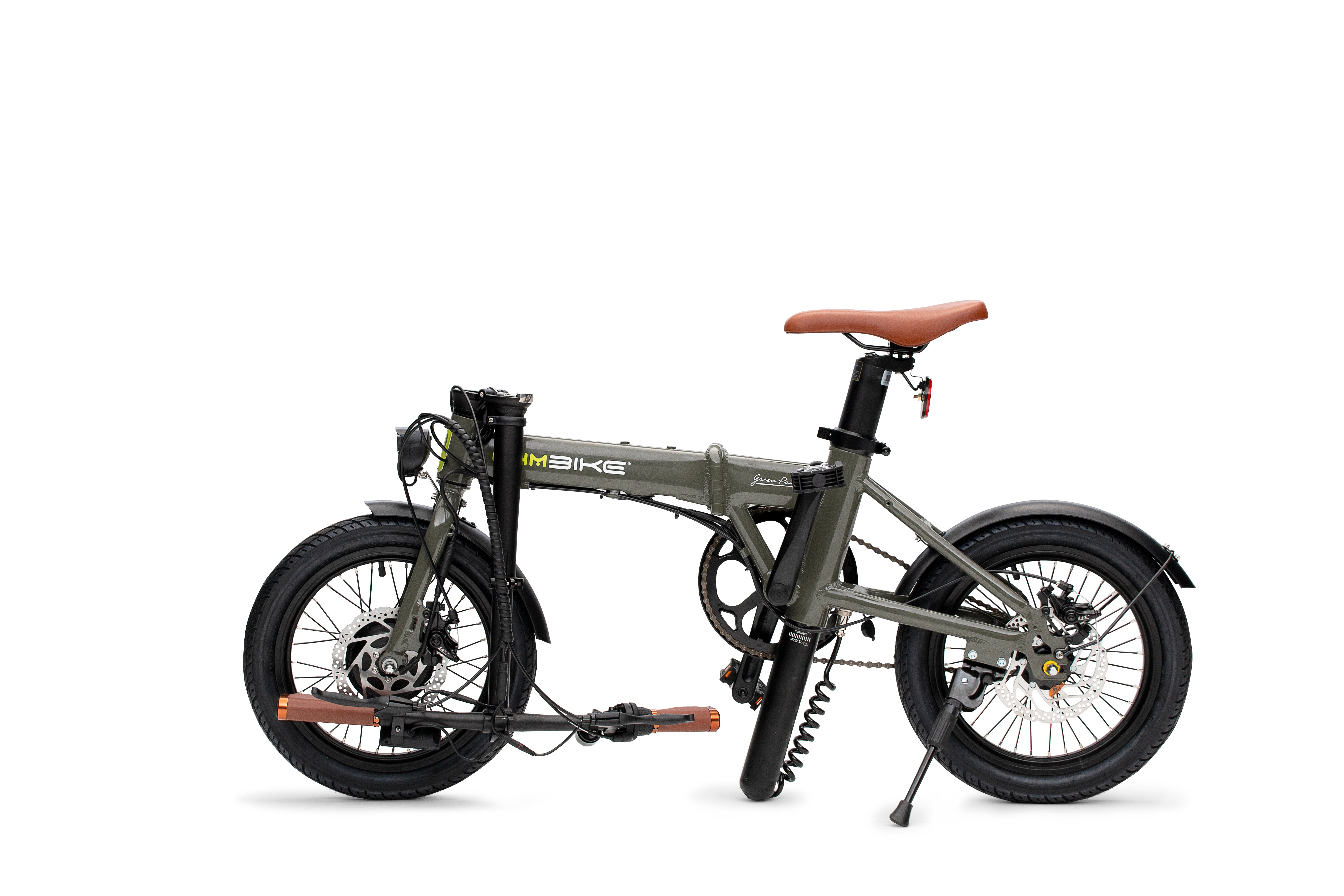 E-Faltbike OhmBike Faltrider 16 Zoll 250W Grün