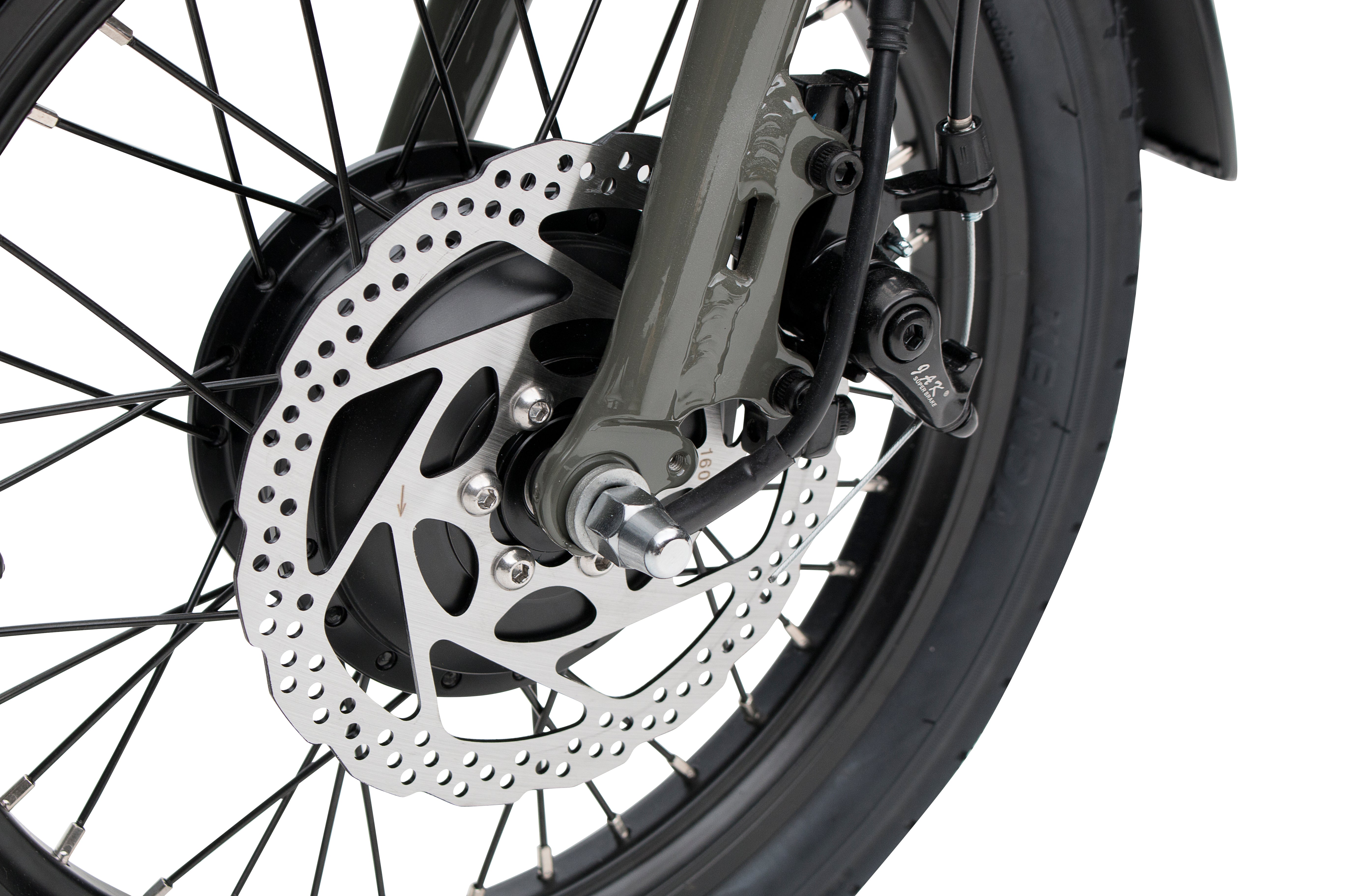 E-Faltbike OhmBike Faltrider 16 Zoll 250W Grün