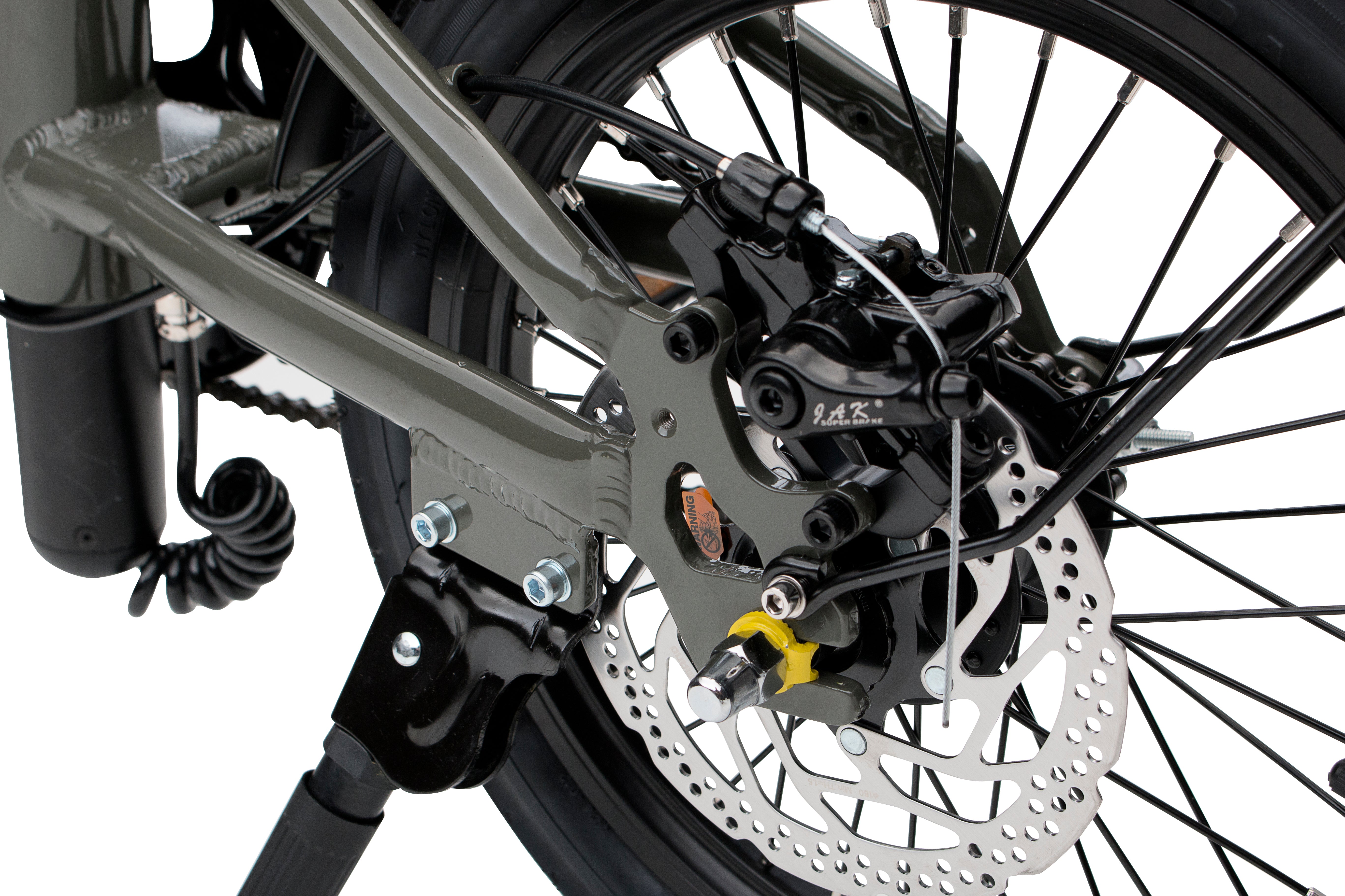 E-Faltbike OhmBike Faltrider 16 Zoll 250W Grün