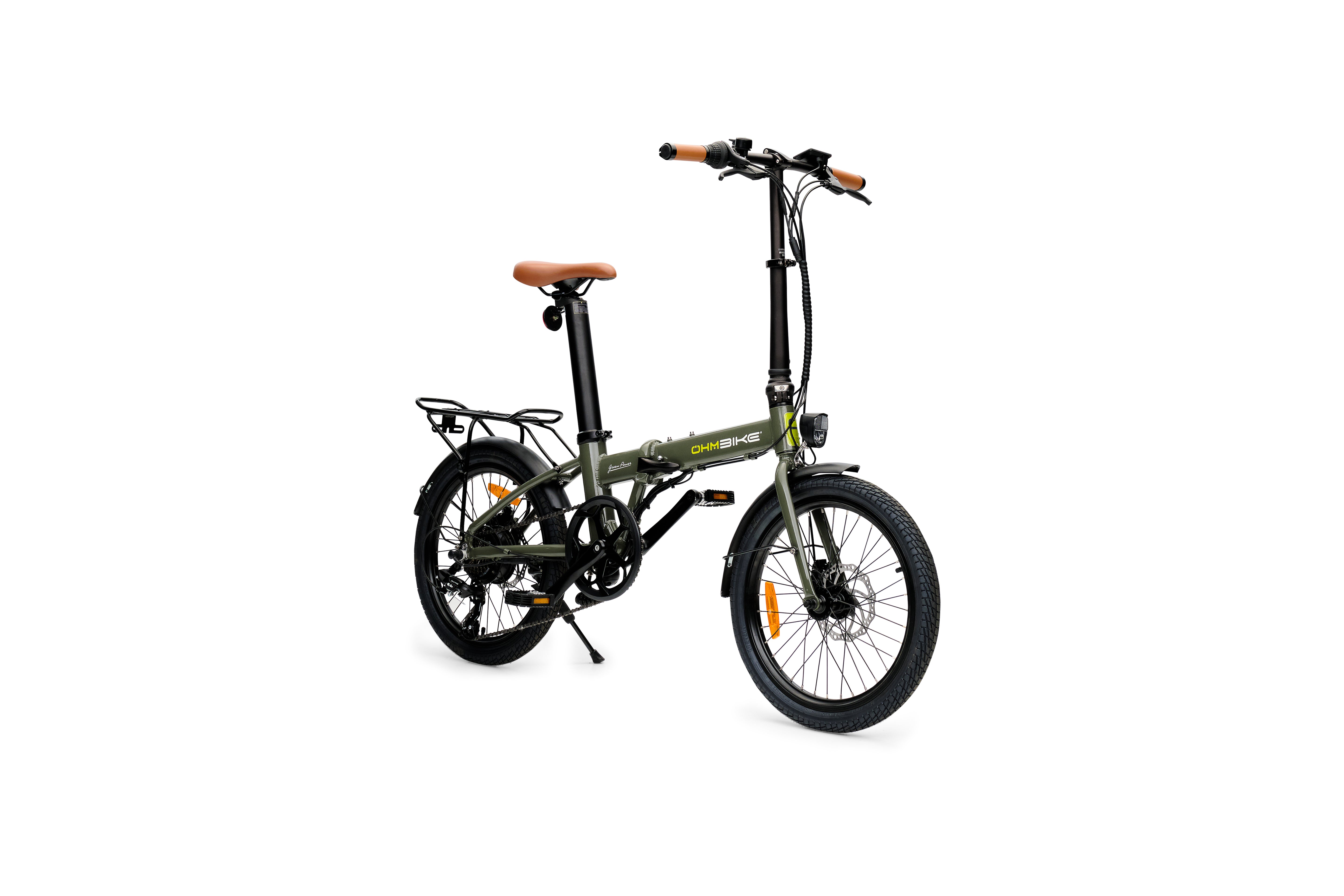 E-Faltbike OhmBike Faltrider 20 Zoll 250W Grün