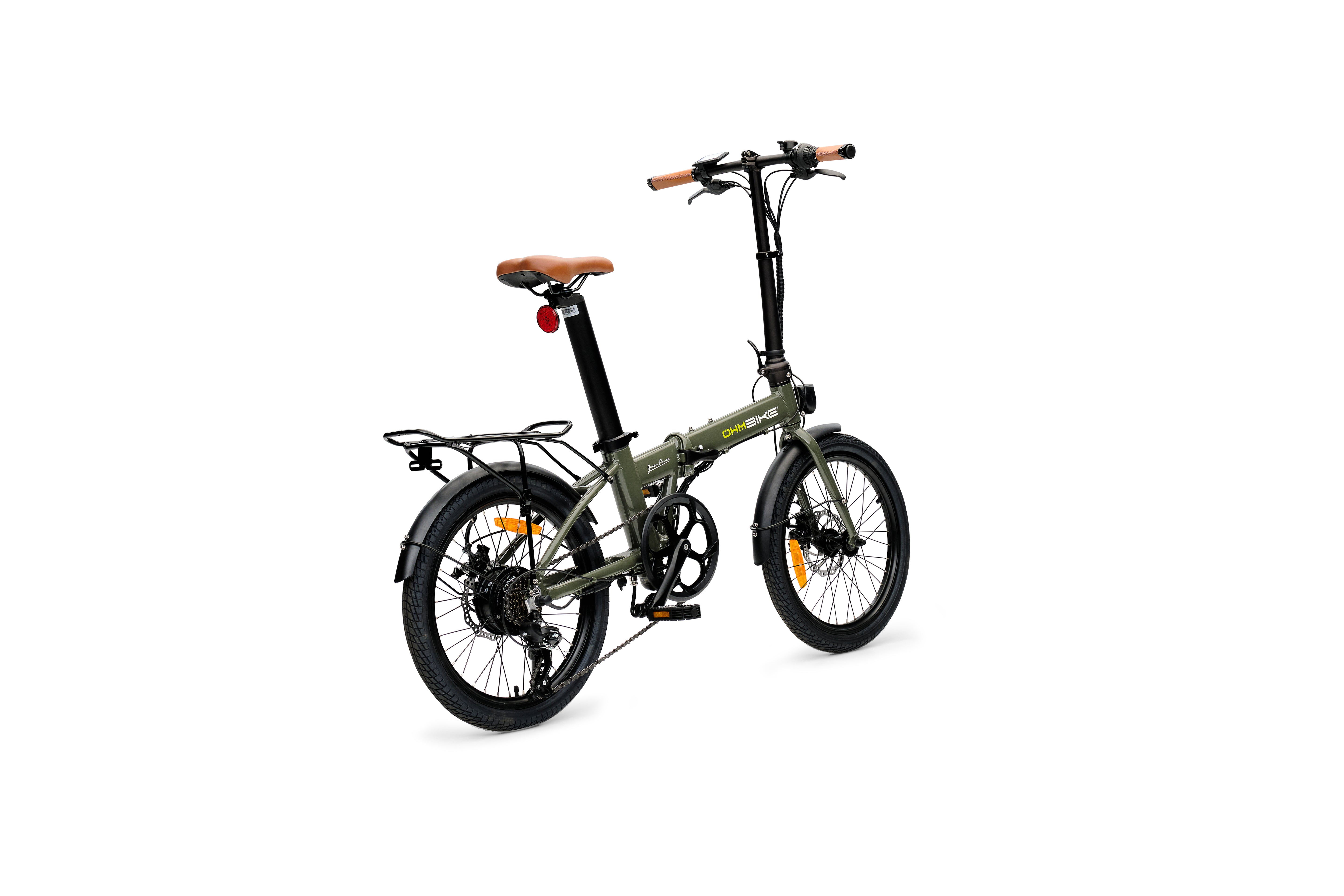 E-Faltbike OhmBike Faltrider 20 Zoll 250W Grün