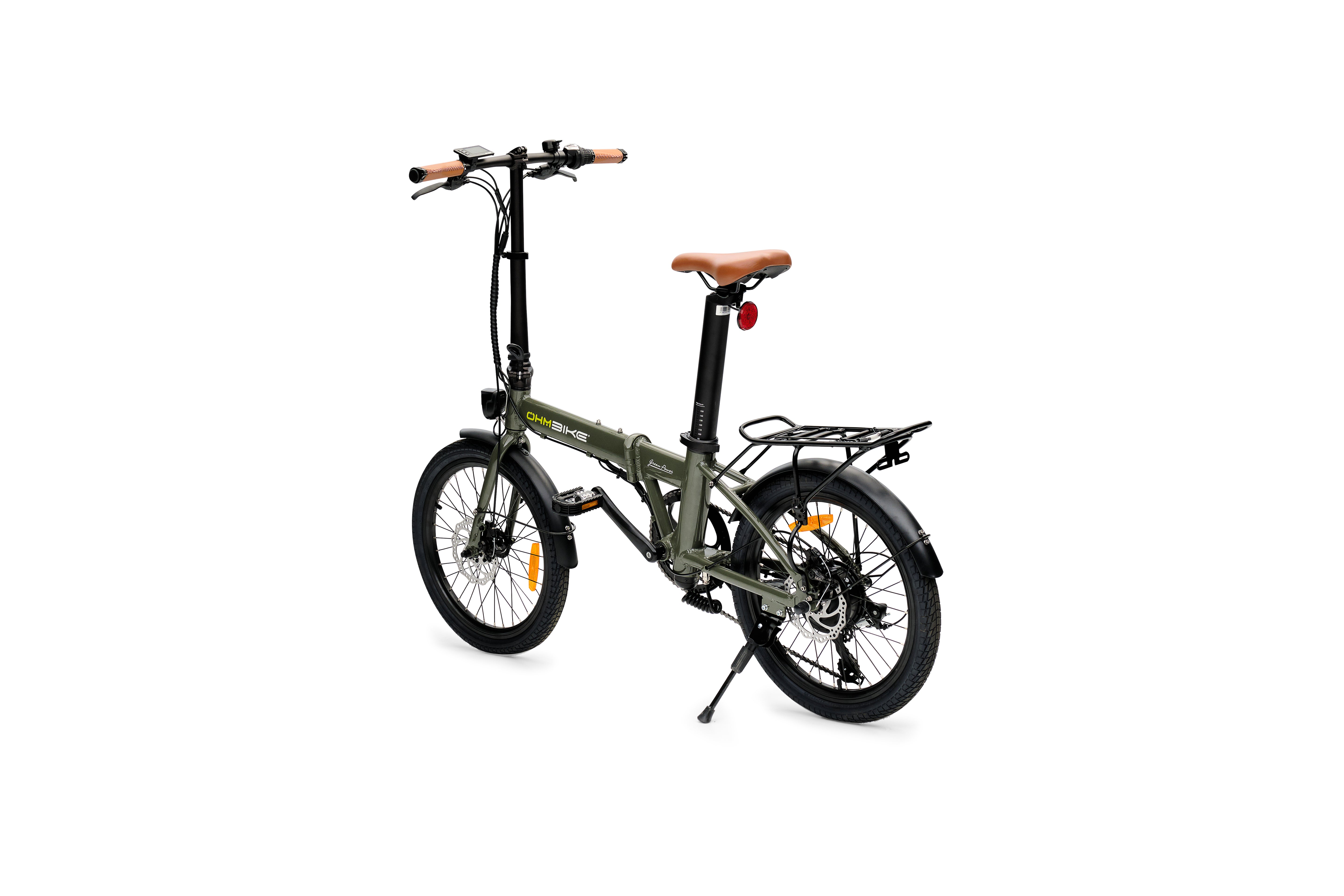 E-Faltbike OhmBike Faltrider 20 Zoll 250W Grün