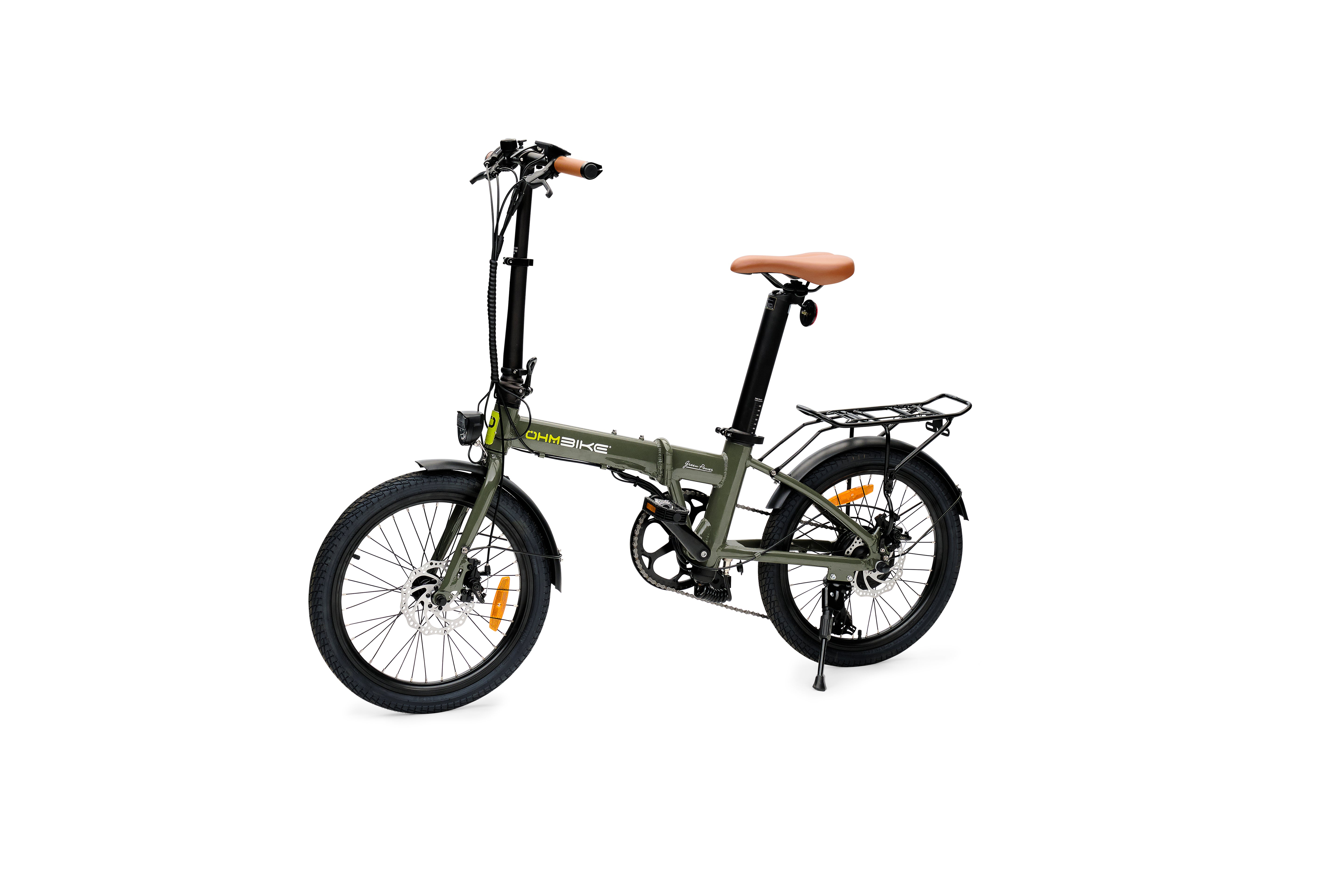 E-Faltbike OhmBike Faltrider 20 Zoll 250W Grün