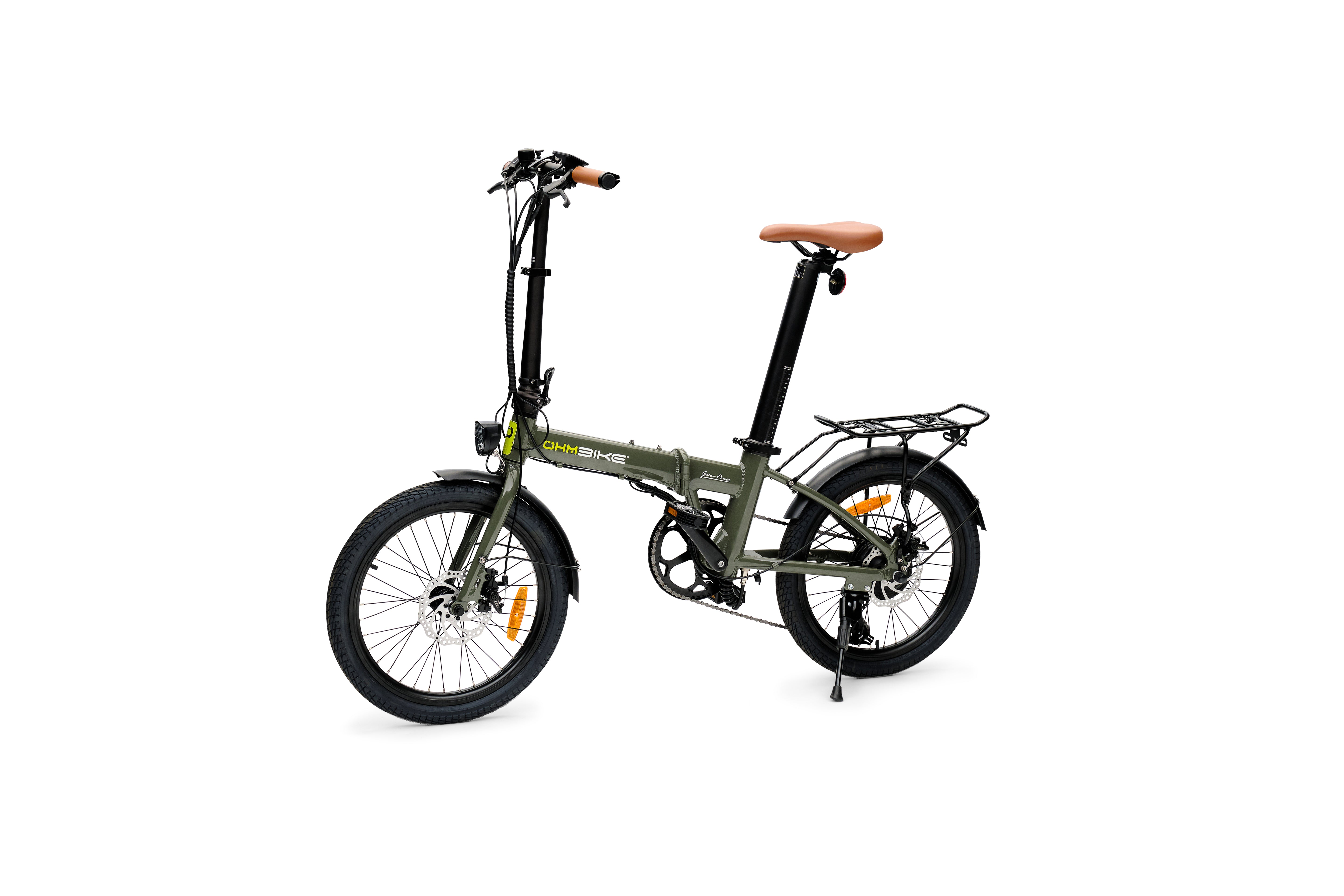 E-Faltbike OhmBike Faltrider 20 Zoll 250W Grün