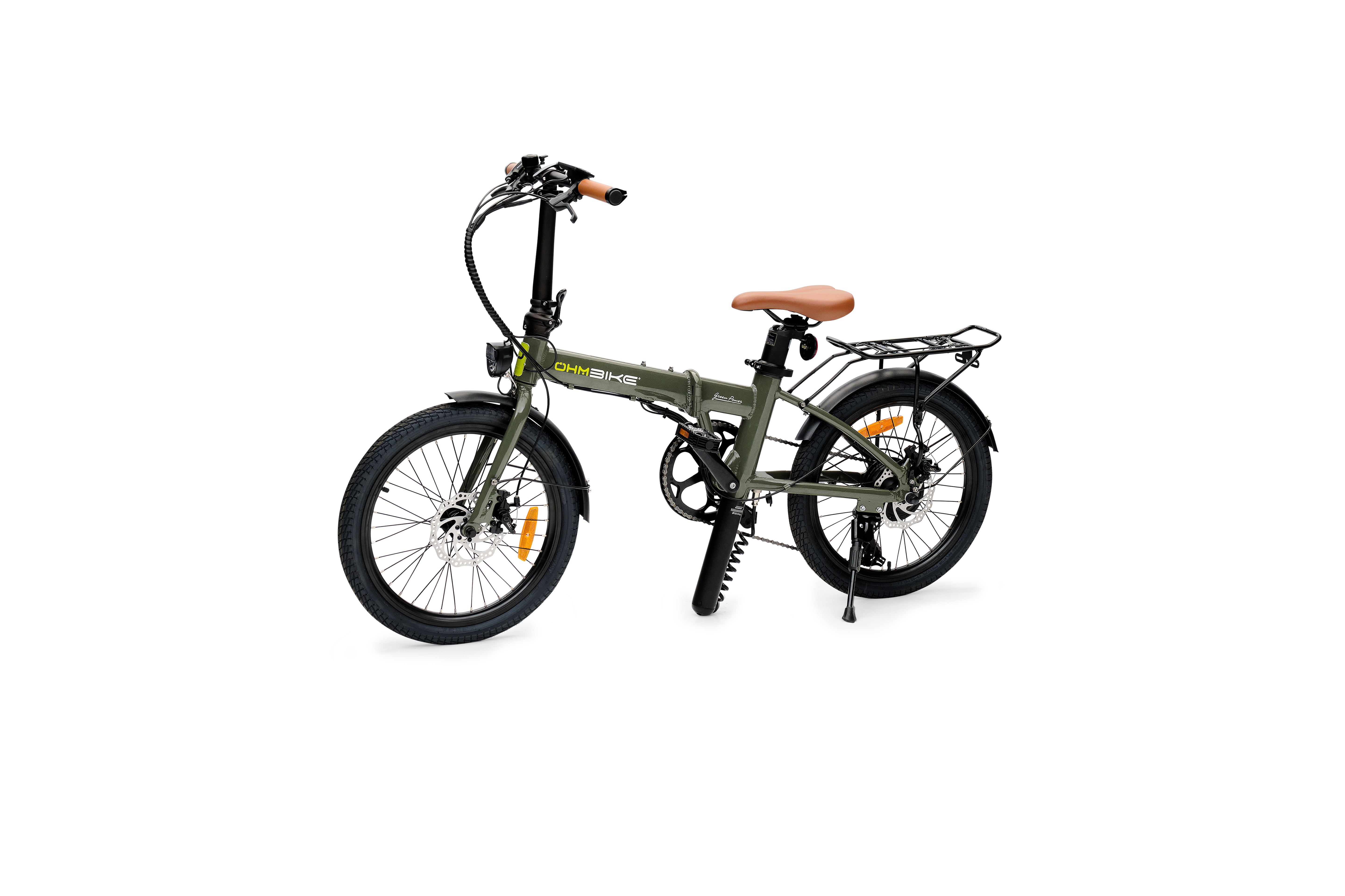 E-Faltbike OhmBike Faltrider 20 Zoll 250W Grün