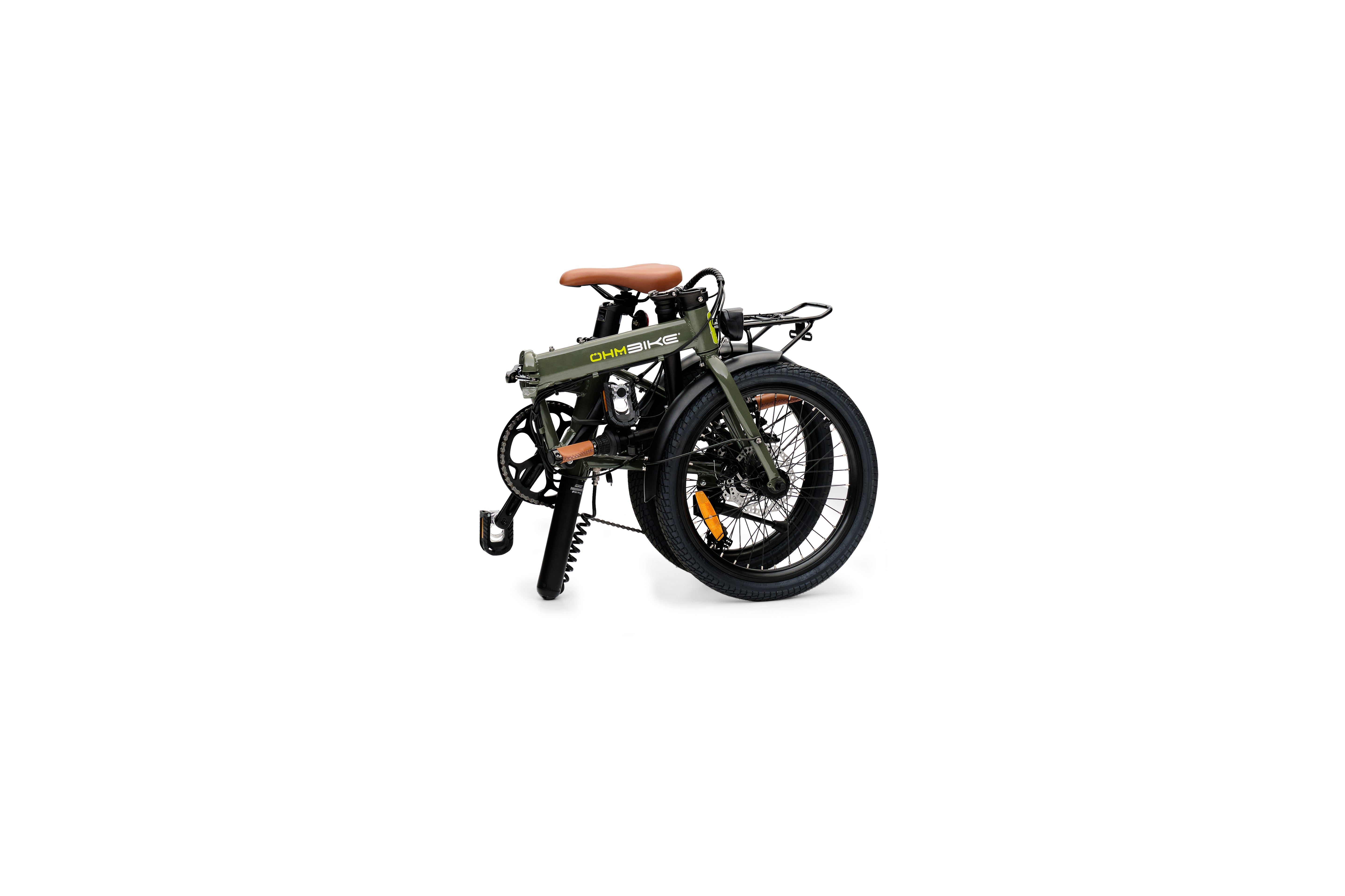E-Faltbike OhmBike Faltrider 20 Zoll 250W Grün