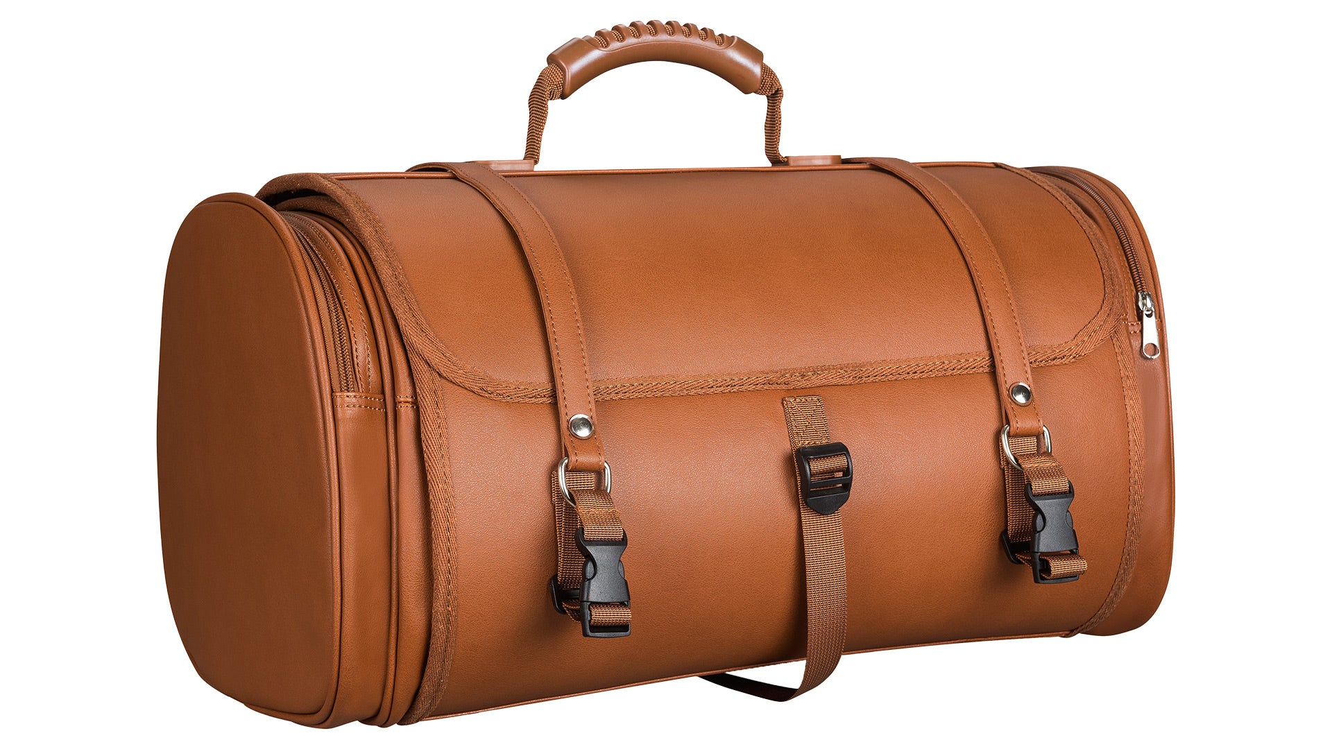 Retro Tasche Lederoptik Größe L Braun