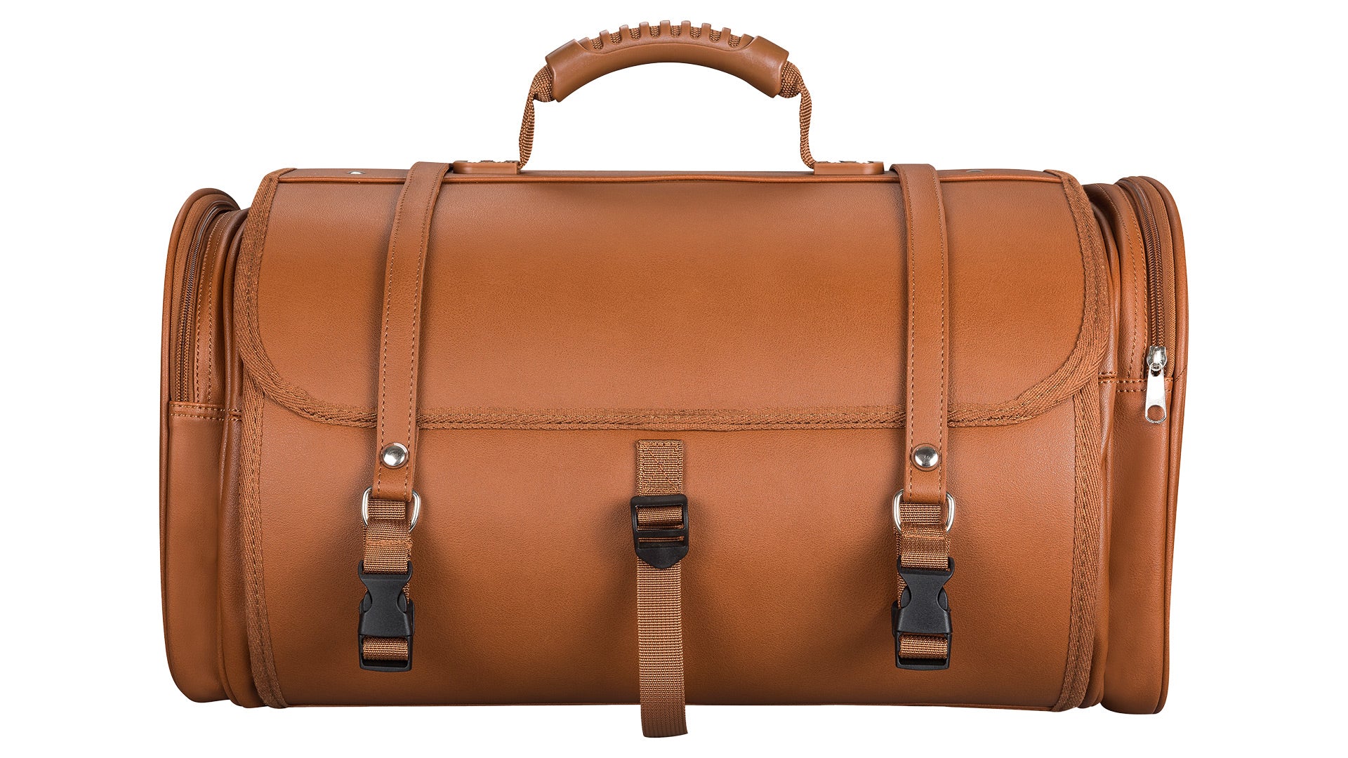 Retro Tasche Lederoptik Größe L Braun