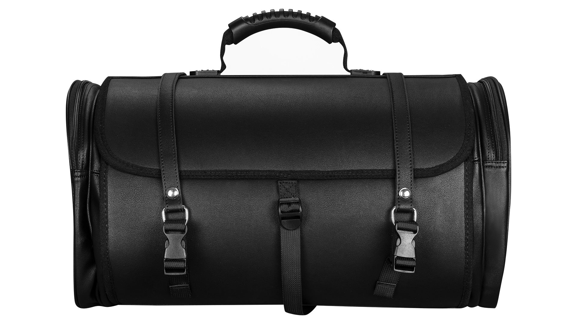 Retro Tasche Lederoptik Größe L Schwarz