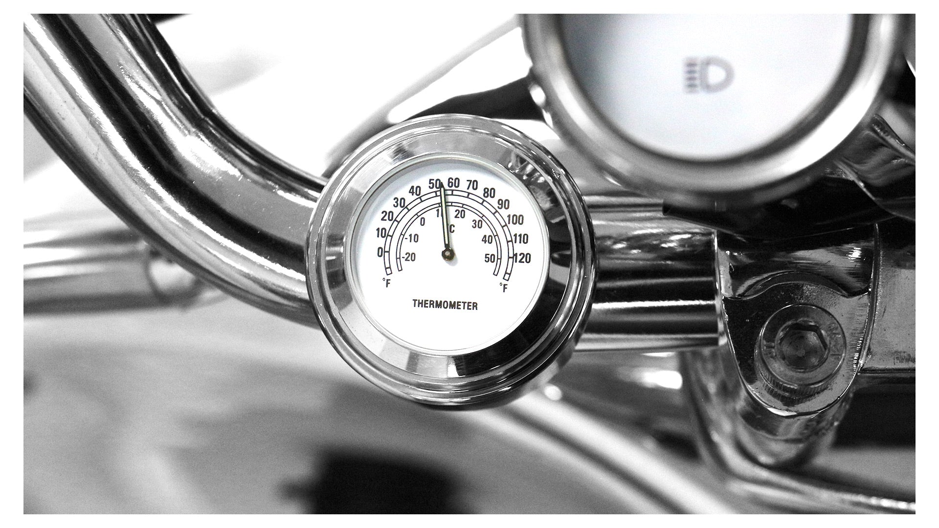 Lenkerthermometer Weiß