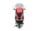 Retro Motorroller EasyCruiser Dunkelrot 50ccm