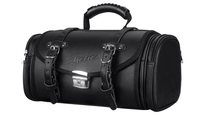 Retro Tasche Lederoptik Größe M Schwarz