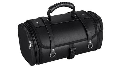 Retro Tasche Lederoptik Größe M Schwarz