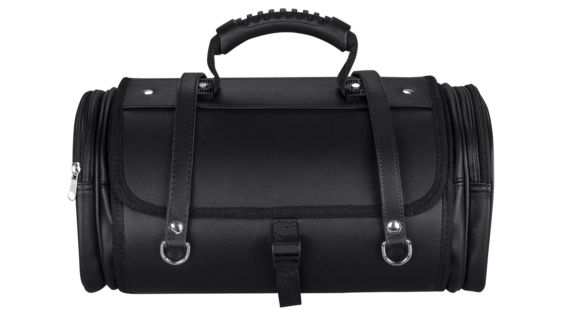 Retro Tasche Lederoptik Größe M Schwarz