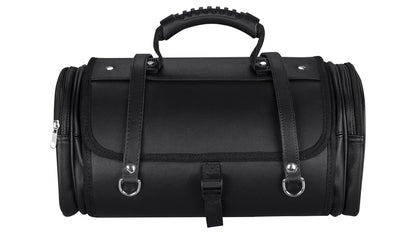 Retro Tasche Lederoptik Größe M Schwarz