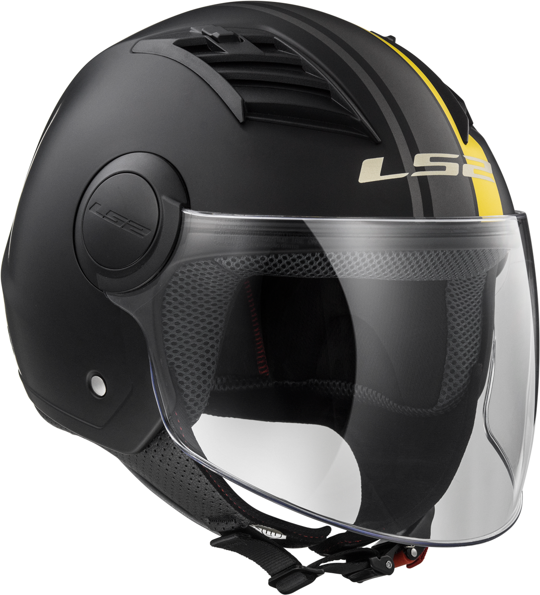 Jethelm LS2 Airflow Metropolis (Matt Schwarz Gelb)