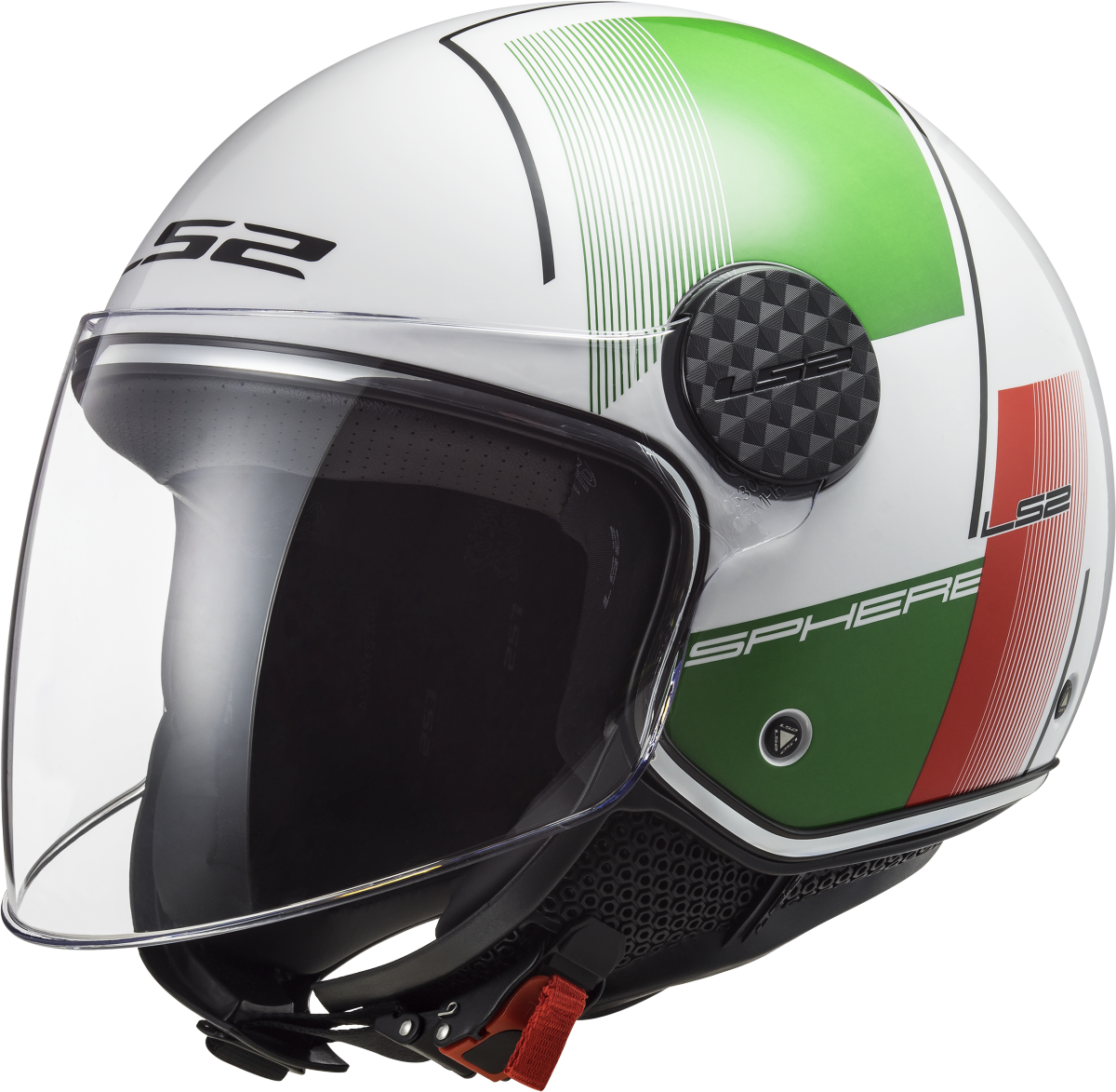 LS2 Sphere Lux Firm (Weiß Grün Rot)
