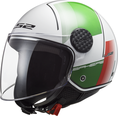 LS2 Sphere Lux Firm (Weiß Grün Rot)