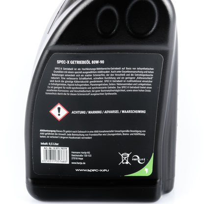 Getriebeöl Spec-X 80W-90 / 0,5 Liter