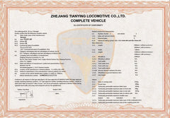 CoC Certificate of Conformity (Betriebserlaubnis)