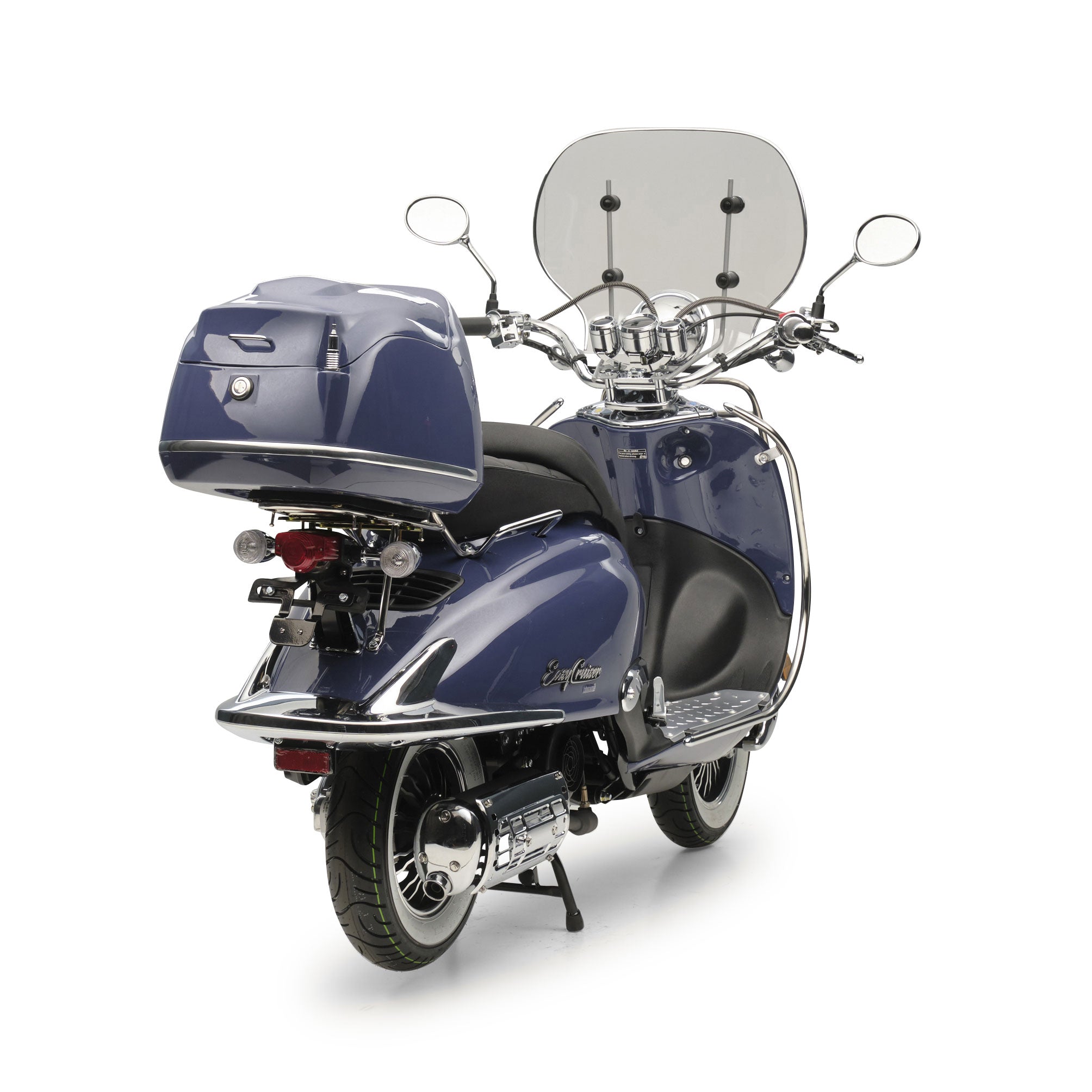 Retro Motorroller EasyCruiser Dunkelblau 50ccm