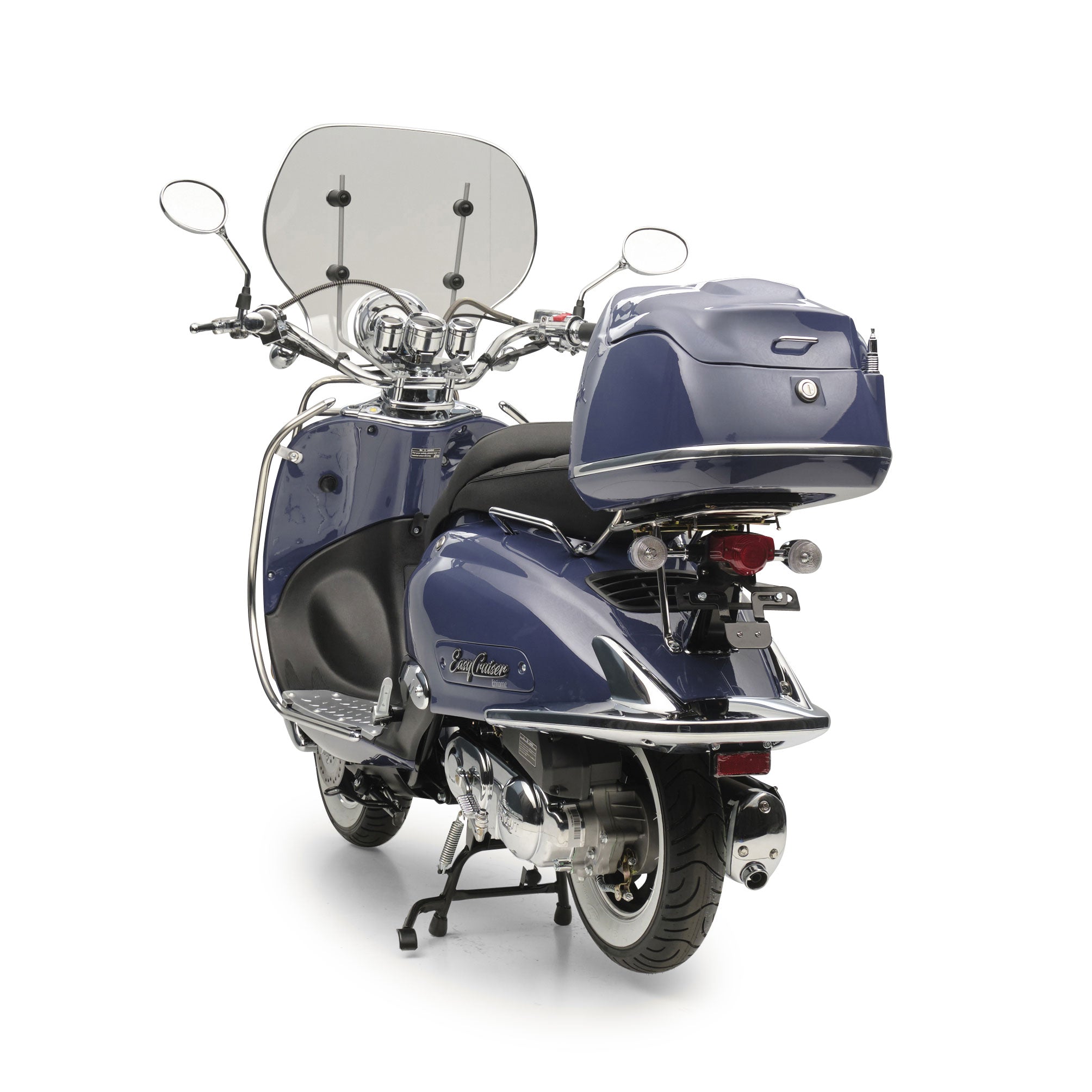 Retro Motorroller EasyCruiser Dunkelblau 50ccm