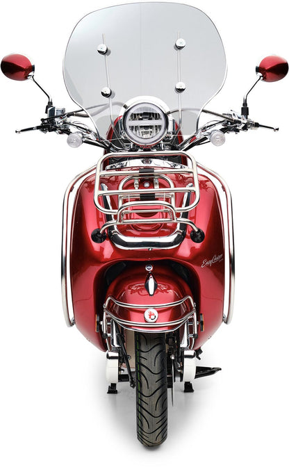 Retro Motorroller EasyCruiser Dunkelrot 50ccm