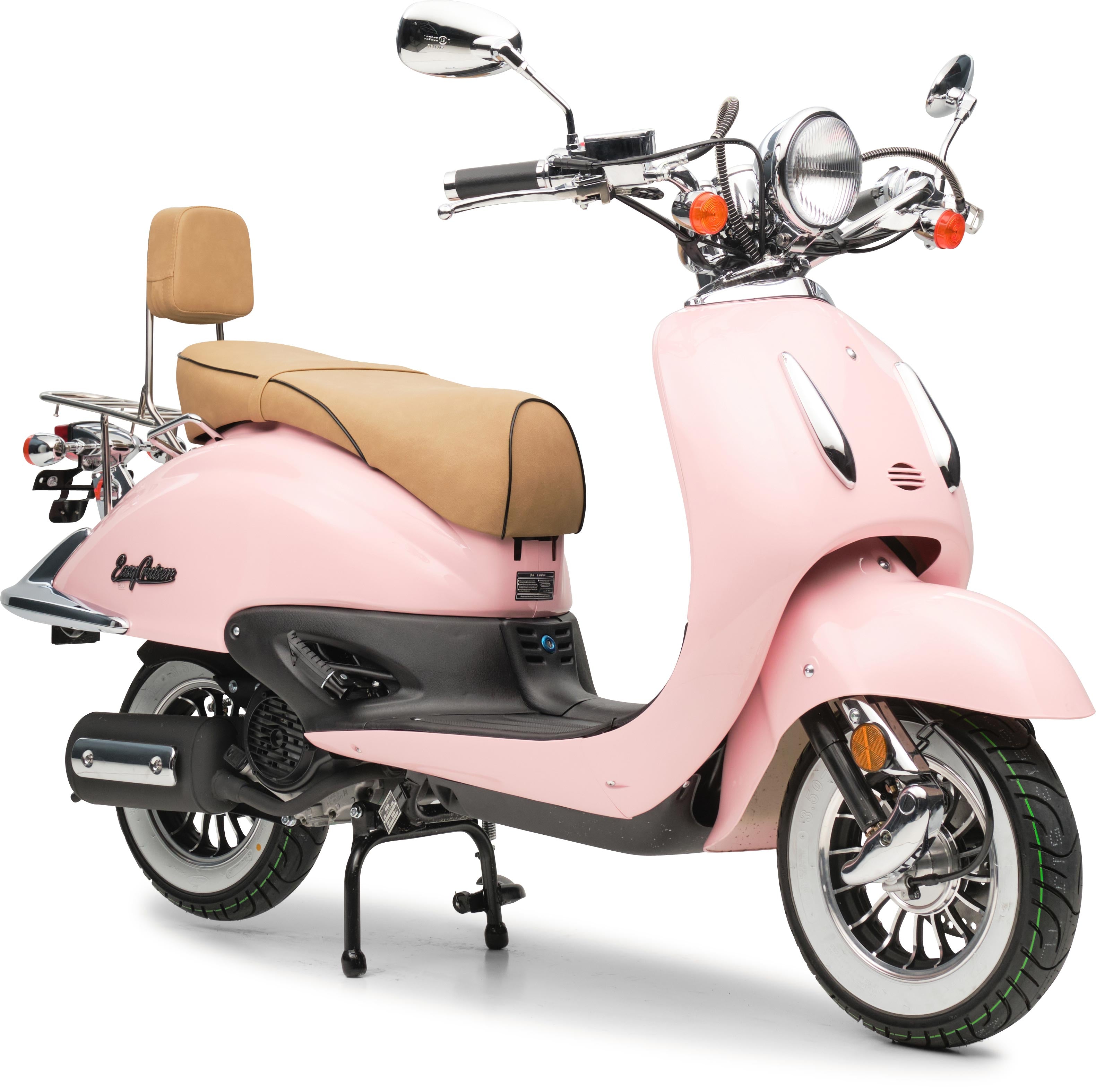 Retro Motorroller EasyCruiser Eco Rosa 50ccm