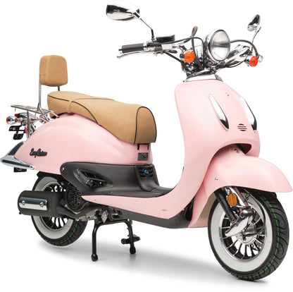 Retro Motorroller EasyCruiser Eco Rosa 50ccm