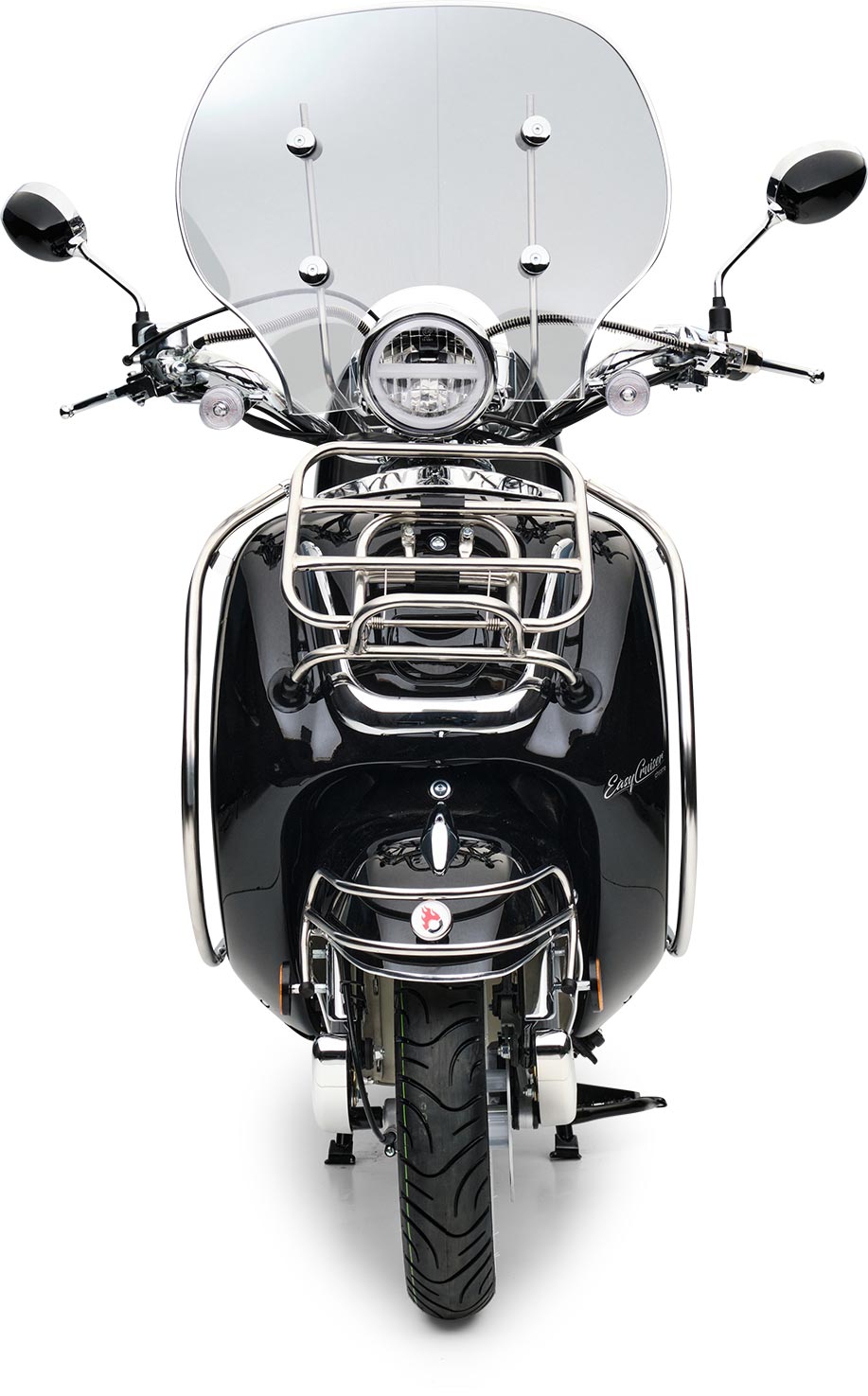 Retro Motorroller EasyCruiser Schwarz 125ccm