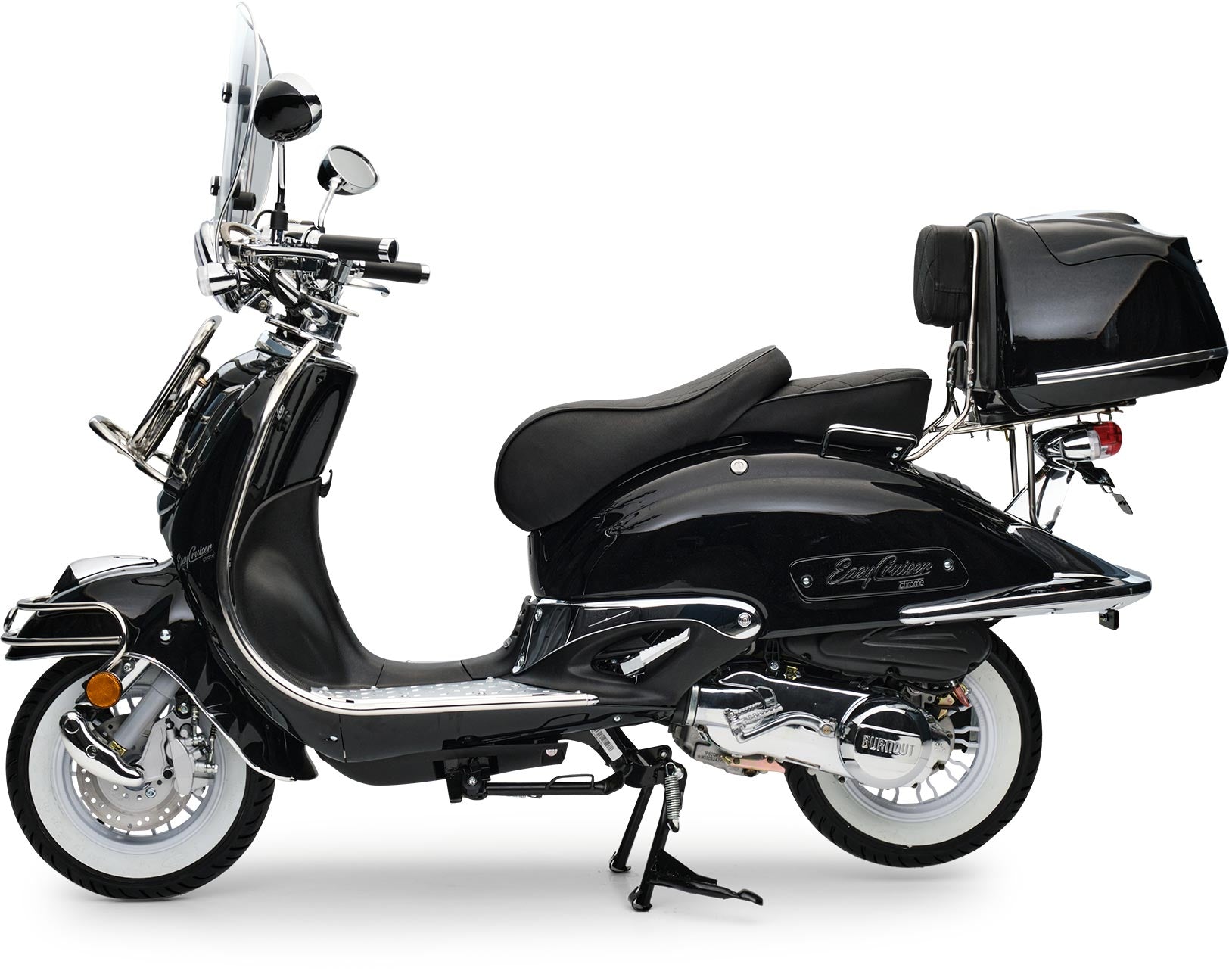 Retro Motorroller EasyCruiser Schwarz 125ccm