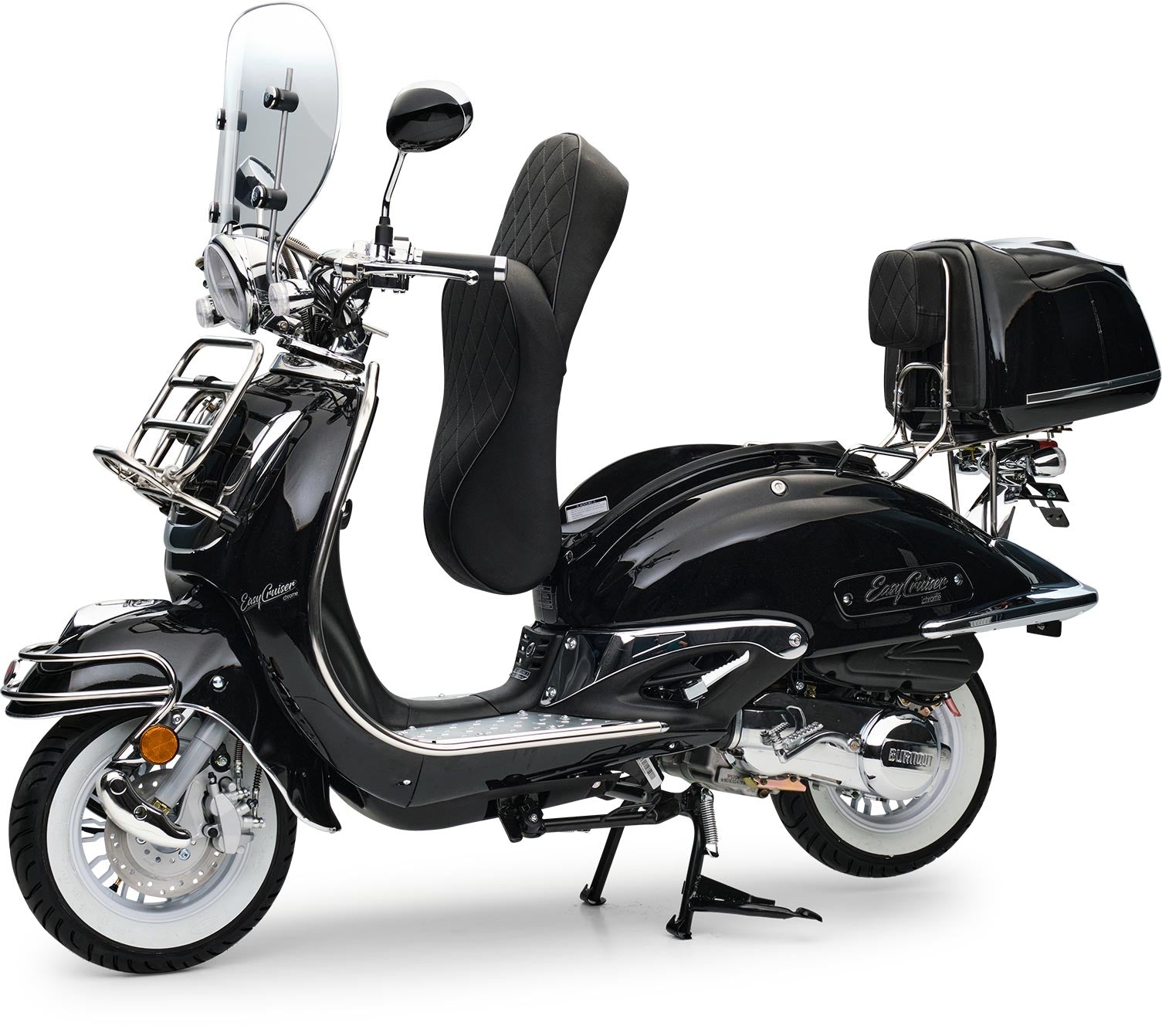 Retro Motorroller EasyCruiser Schwarz 125ccm