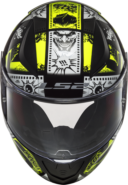 Kinderhelm LS2 Rapid Mini Vignette Schwarz Gelb