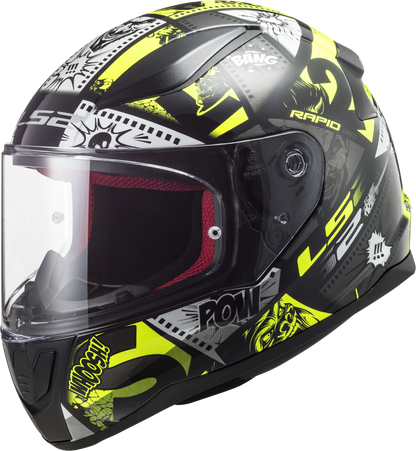 Kinderhelm LS2 Rapid Mini Vignette Schwarz Gelb