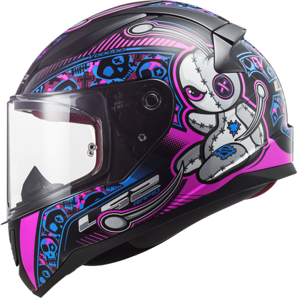Kinderhelm LS2 Rapid Mini Voodoo Schwarz Pink