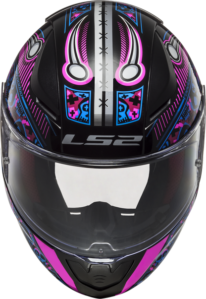 Kinderhelm LS2 Rapid Mini Voodoo Schwarz Pink