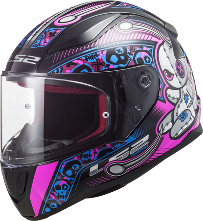 Kinderhelm LS2 Rapid Mini Voodoo Schwarz Pink