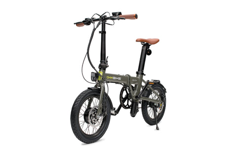 E-Faltbike OhmBike Faltrider 16 Zoll 250W Grün