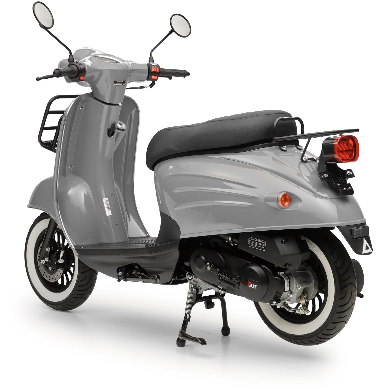 Retro Motorroller Luna Grau 50ccm