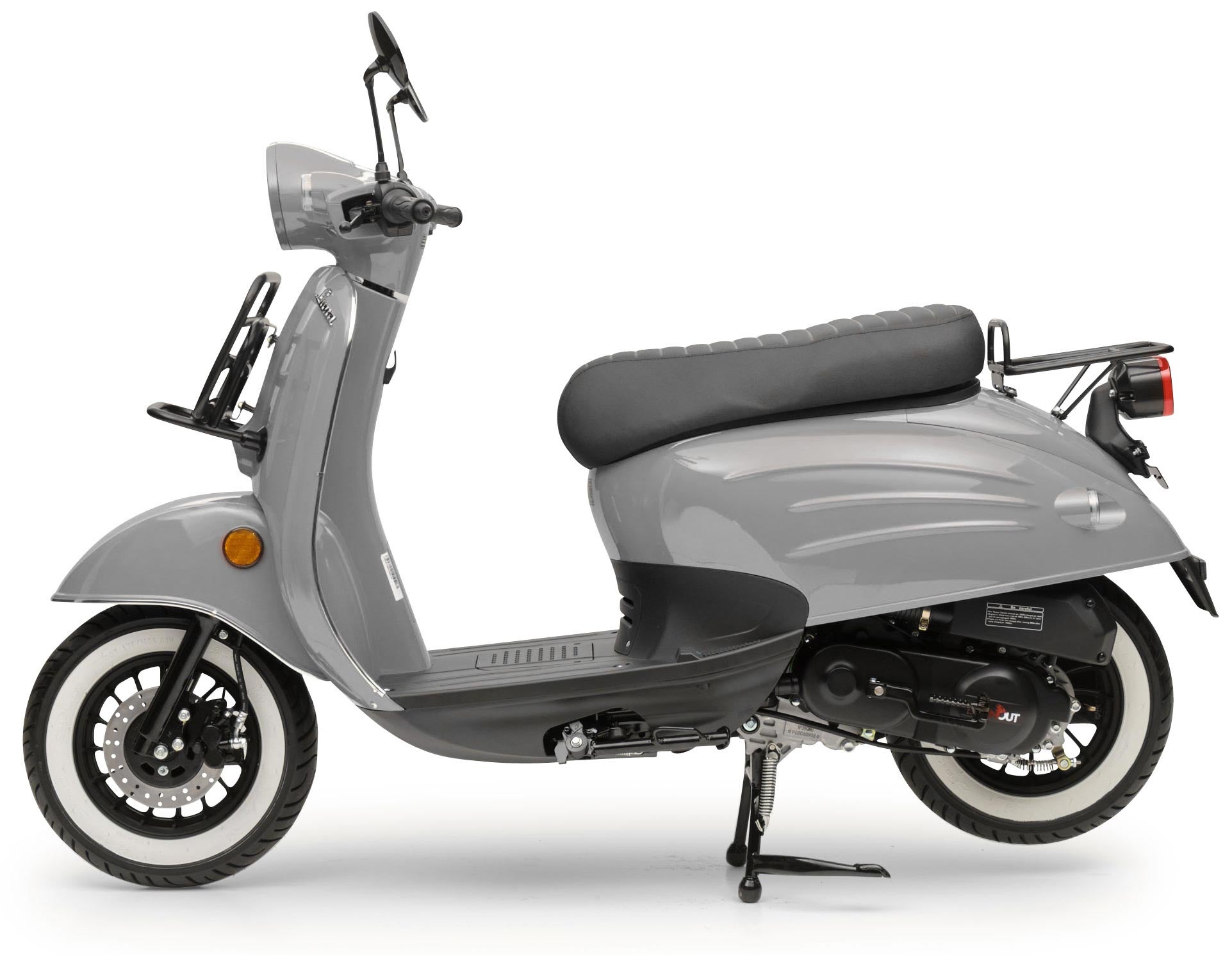 Retro Motorroller Luna Grau 50ccm