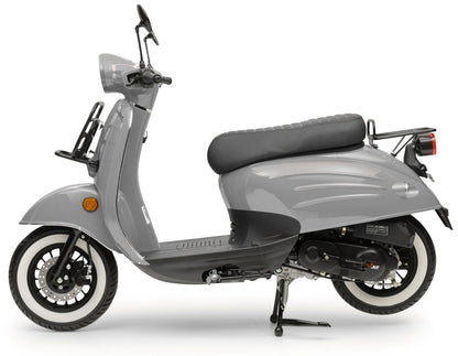 Retro Motorroller Luna Grau 50ccm