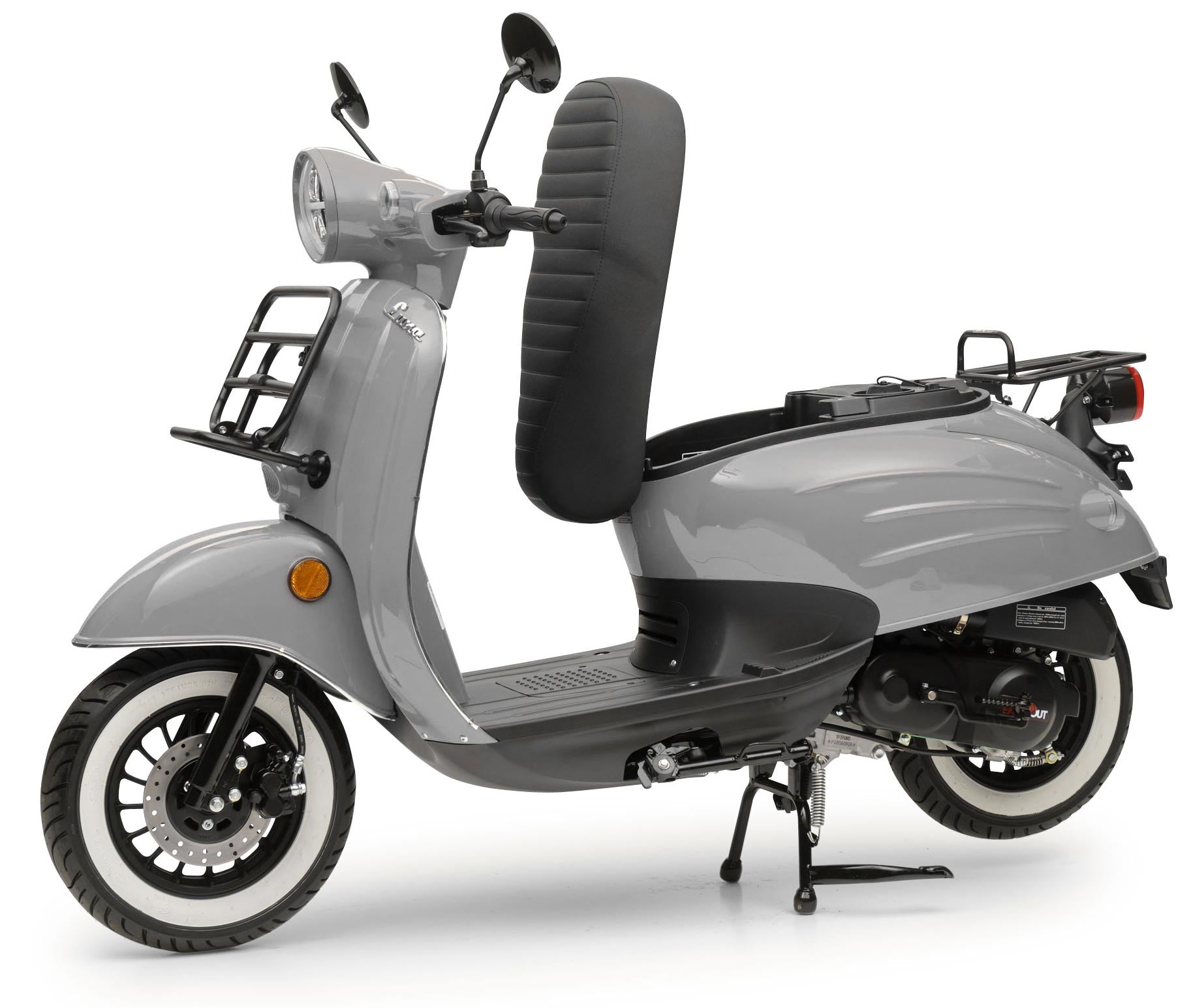 Retro Motorroller Luna Grau 50ccm