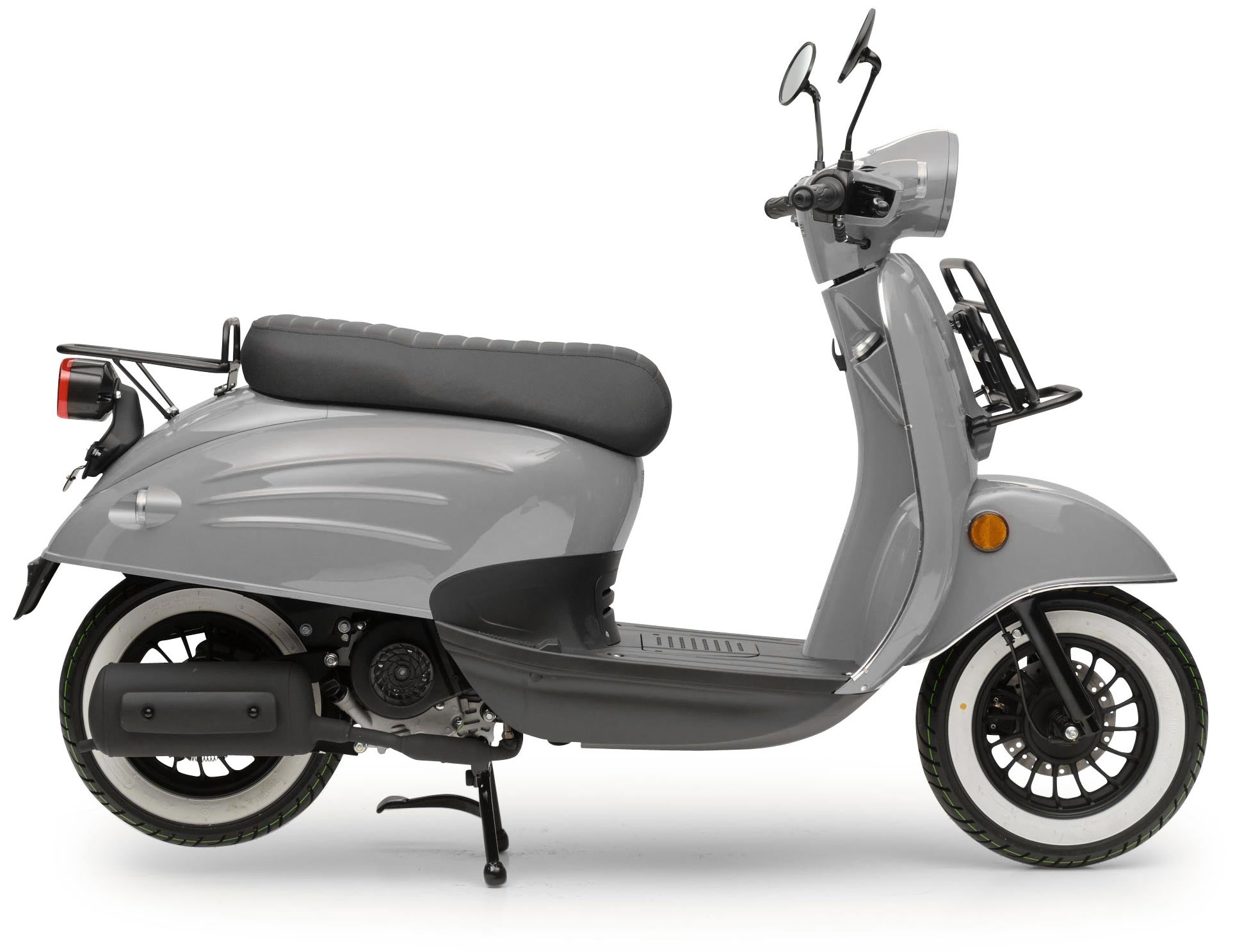 Retro Motorroller Luna Grau 50ccm