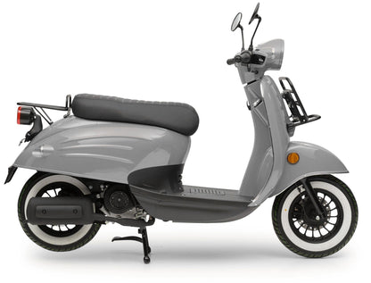 Retro Motorroller Luna Grau 50ccm
