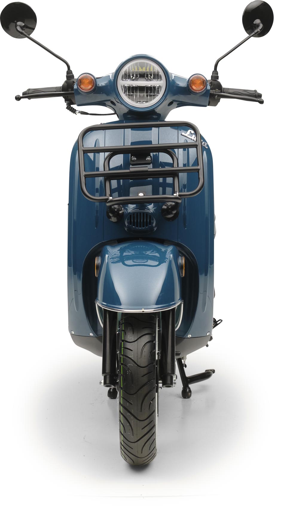 Retro Motorroller Luna Ozeanblau 50ccm