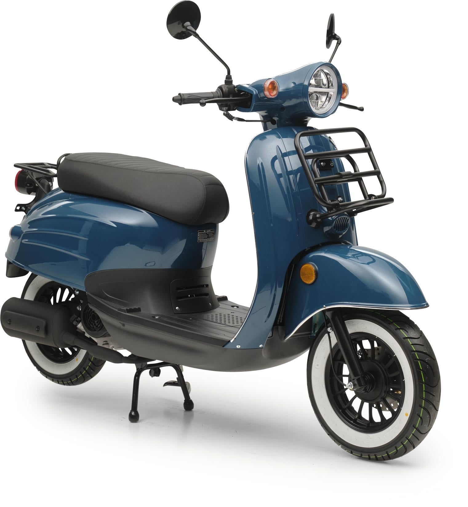 Retro Motorroller Luna Ozeanblau 50ccm